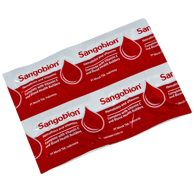 Thuốc Sangobion 250mg phòng ngừa và điều trị thiếu máu (7 vỉ x 4 viên)
