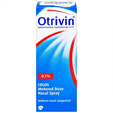 Thuốc xịt mũi Otrivin 0.1% GSK điều trị nghẹt mũi, sung huyết mũi (10ml)
