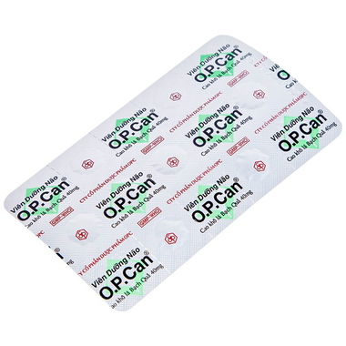 Thuốc O.P.CAN OPC  viên nang mềm điều trị giảm trí nhớ, kém tập trung, thiểu năng tuần hoàn não (4 vỉ x 10 viên)