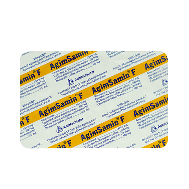 Thuốc Agimsamin F Triệu Chứng Của Thoái Hóa Khớp Gối Nhẹ Và Trung Bình (Hộp 6 Vĩ X 10 Viên)