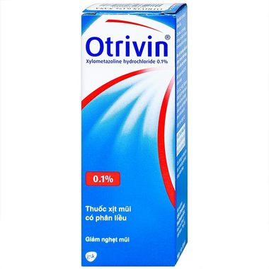 Thuốc xịt mũi Otrivin 0.1% GSK điều trị nghẹt mũi, sung huyết mũi (10ml)