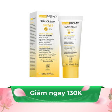 Kem chống nắng DottorPrimo Sun Cream SPF50 dành cho da nhạy cảm (50ml)