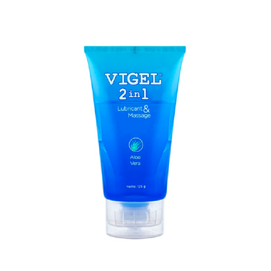 Gel Bôi Trơn Vigel 2 In 1 Giảm Triệu Chứng Khô Âm Đạo Khi Quan Hệ (Chai 125g)