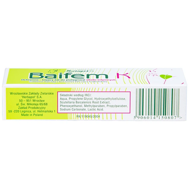 Gel thảo dược Baifem K Herbapol làm dịu nhẹ, giảm cảm giác khó chịu do ngứa, kích ứng, mẩn đỏ da (15g)