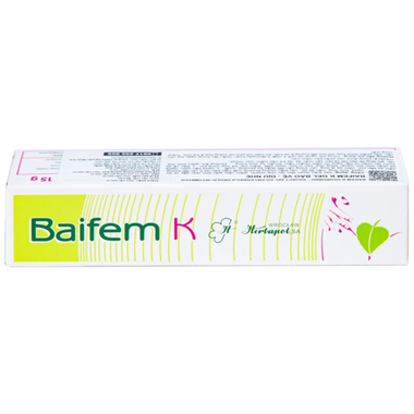 Gel thảo dược Baifem K Herbapol làm dịu nhẹ, giảm cảm giác khó chịu do ngứa, kích ứng, mẩn đỏ da (15g)