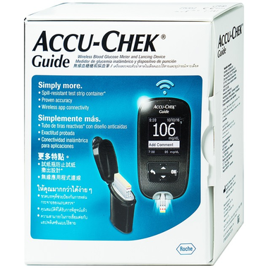 Máy đo đường huyết Accu-Chek Guide đo nhanh chóng và an toàn chỉ với một nút bấm