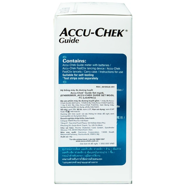 Máy đo đường huyết Accu-Chek Guide đo nhanh chóng và an toàn chỉ với một nút bấm