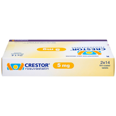 Thuốc Crestor 5mg AstraZeneca điều trị tăng cholesterol máu nguyên phát