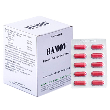 Thuốc Hamov Vạn Xuân hỗ trợ điều trị chứng tăng mỡ máu