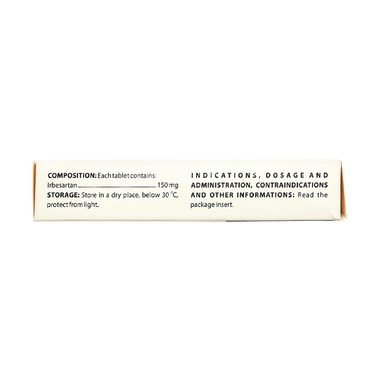 Thuốc Irbesartan 150mg điều trị tăng huyết áp, bệnh thận (2 vỉ x 14 viên)