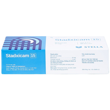 Thuốc Stadxicam 15 điều trị thoái hóa khớp, viêm khớp dạng thấp