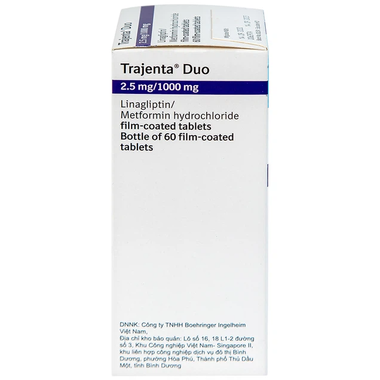 Thuốc Trajenta Duo 2.5mg/1000mg điều trị đái tháo đường tuýp 2 (14 viên)