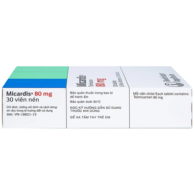 Viên nén Micardis 80mg Boehringer điều trị tăng huyết áp vô căn