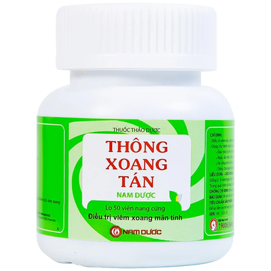 Thuốc Thông Xoang Tán Nam Dược điều trị viêm xoang mãn tính (50 viên)