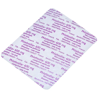 Viên nén Phlebodia 600mg Innothera điều trị trĩ cấp tính, suy tuần hoàn (2 vỉ x 15 viên)