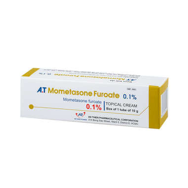 Kem A.T MOMETASONE FUROATE 0.1%  bôi điều trị viêm da, ngứa, vảy nến 10G