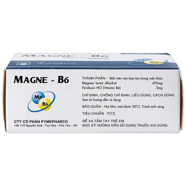 Thuốc Magne-B6 Phòng Ngừa Và Điều Trị Triệu Chứng Thiếu Magnesi (Hộp 5 Vỉ X 10 Viên)
