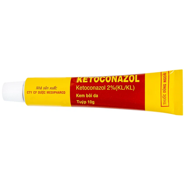 Kem bôi da Ketoconazol 2% Medipharco điều trị các bệnh nấm da và niêm mạc (10g)