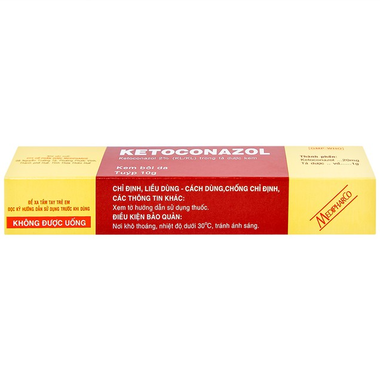 Kem bôi da Ketoconazol 2% Medipharco điều trị các bệnh nấm da và niêm mạc (10g)