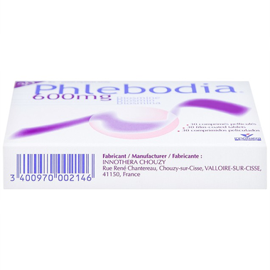 Viên nén Phlebodia 600mg Innothera điều trị trĩ cấp tính, suy tuần hoàn (2 vỉ x 15 viên)