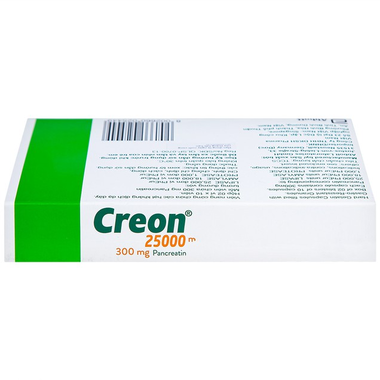 Thuốc Creon 25000 Abbott điều trị thiểu năng tụy ngoại tiết (2 vĩ x 10 viên)
