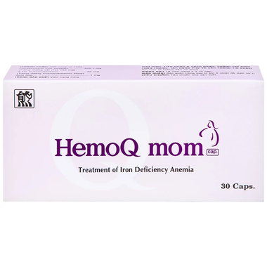 Thuốc HemoQ Mom phòng ngừa và điều trị thiếu máu (3 vỉ x 10 viên)