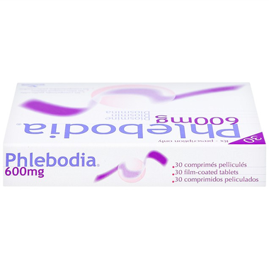 Viên nén Phlebodia 600mg Innothera điều trị trĩ cấp tính, suy tuần hoàn (2 vỉ x 15 viên)