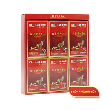 CHIẾT XUẤT HỒNG SÂM NHUNG HƯƠU HÀN QUỐC - KOREAN THIEN RED GINSENG ANTLER EXTRACT LIQUID GOLD.