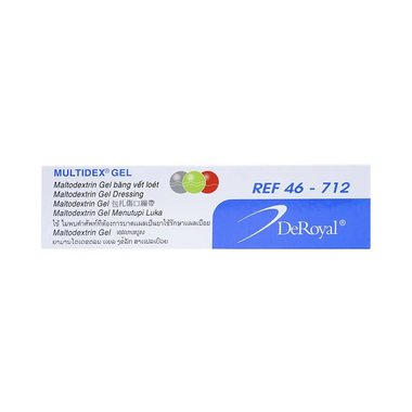Gel Deroyal Multidex REF 46-712 hỗ trợ điều trị viêm nhiễm da, làm lành các vết loét mãn tính (85g)