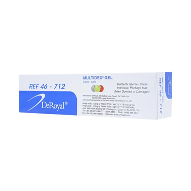 Gel Deroyal Multidex REF 46-712 hỗ trợ điều trị viêm nhiễm da, làm lành các vết loét mãn tính (85g)