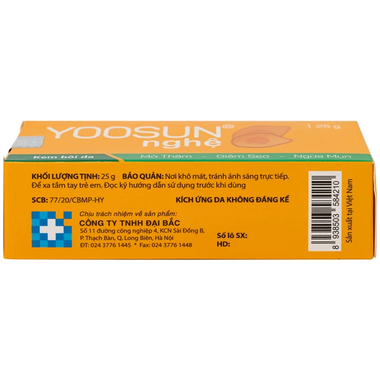 Kem Yoosun nghệ mờ thâm, giảm sẹo, ngừa mụn tuýp (25g)