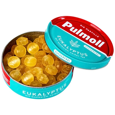 Kẹo ngậm không đường Pulmoll Hương Khuynh Diệp Bạc Hà (hộp 45g)