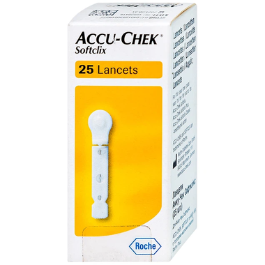 Kim lấy máu tiệt trùng Accu-Chek Softclix sử dụng cho thiết bị lấy máu Accu-Chek Softclix (25 cái)