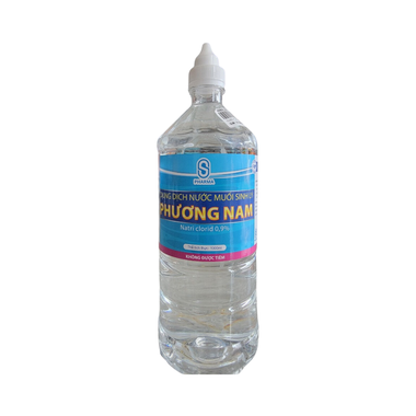 Nước muối Phương Nam Natri Clorid 0.9% sát trùng vết thương 1L