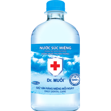 Nước súc miệng Dr. Muối giảm nguy cơ các bệnh về răng miệng (500ml)