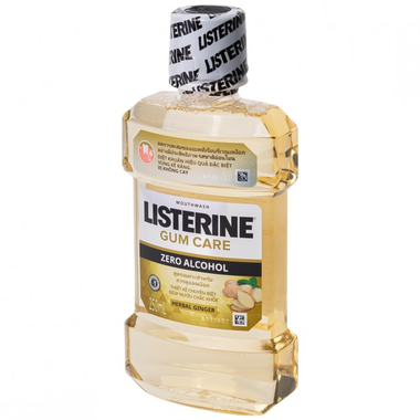 Nước súc miệng Listerine Gum Care vị gừng thảo mộc ngăn ngừa vi khuẩn gây mảng bám và viêm nướu (250ml)