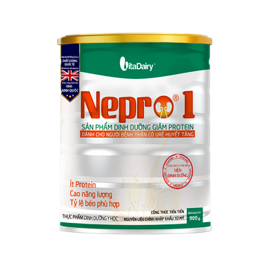 Sản phẩm dinh dưỡng giảm protein Nepro 1 (hộp 900 gram )