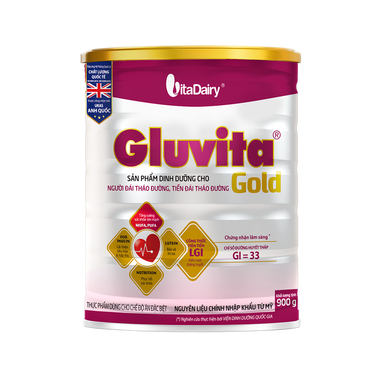 Thực phẩm dùng cho chế độ ăn đặc biệt Gluvita Gold (900g)