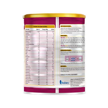 Thực phẩm dùng cho chế độ ăn đặc biệt Gluvita Gold (900g)Thực phẩm dùng cho chế độ ăn đặc biệt Gluvita Gold (900g)