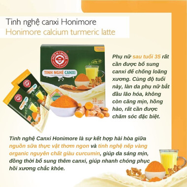 Tinh nghệ canxi Honimore 160g