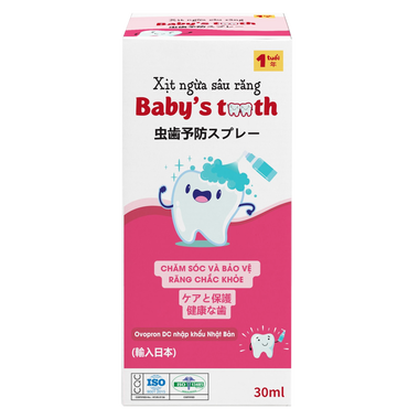Xịt ngừa sâu răng Baby&#039;s Tooth giúp răng bé chắc khỏe (30ml)