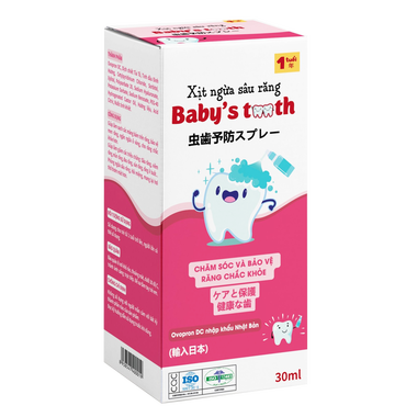 Xịt ngừa sâu răng Baby&#039;s Tooth giúp răng bé chắc khỏe (30ml)