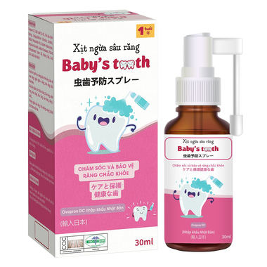 Xịt ngừa sâu răng Baby&#039;s Tooth giúp răng bé chắc khỏe (30ml)