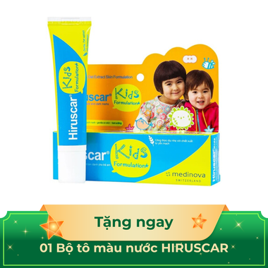 Gel Hiruscar Kids Formulation cải thiện sẹo, vết thâm cho bé (10g)