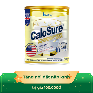 Sữa bột CaloSure gold Vitadairy ít đường, tăng cường sức khỏe tim mạch, hồi phục sức khỏe (400g)