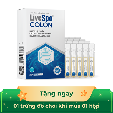 Thực phẩm bảo vệ sức khỏe LiveSpo Colon (10 ống x 5ml)