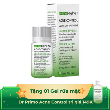 Kem dưỡng giảm mụn ban đêm DottorPrimo Acne Control Ozone Dry Spot Night (10ml)