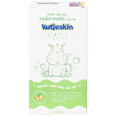 Nước tắm gội Thảo Dược cho bé KutieskinNước tắm gội Thảo Dược cho bé Kutieskin