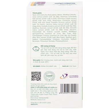 Nước tắm gội Thảo Dược cho bé Kutieskin