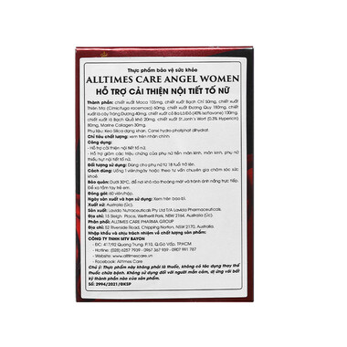 Thực phẩm bảo vệ sức khoẻ Alltimes Care Angel Women - Hộp 60 viên